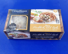 Load image into Gallery viewer, Haddock, Leek and Cheddar Cheese Fish Cakes - 2 per pack
