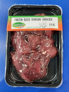 Diced Venison Shoulder - approx 500g pack