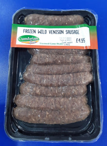 Wild Venison Sausages - 400g pack