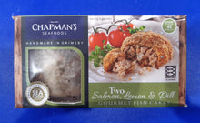 Load image into Gallery viewer, Salmon with Lemon &amp; Dill Fish Cakes - 2 per pack

