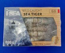 Load image into Gallery viewer, Extra Large Wild Tiger Prawns - 800g
